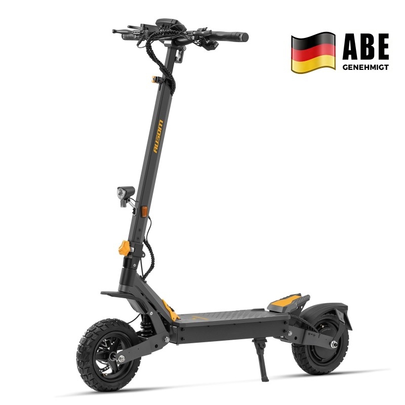 Ausom L1 ABE E-Scooter Straßenzugelassen mit 70 km Reichweite 15,6Ah 29 Nm